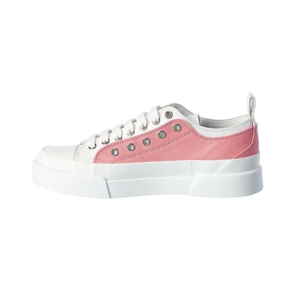 Dolce & Gabbana Dg Logo Portofino Light Canvas Sneaker, Pink - Picture 2 of 5